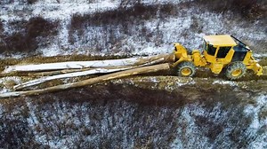 Tigercat 602 Winch Skidder working in Ohio Souce: Tigercat Forestry | Forestry Equipment in Action