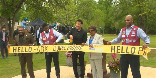 Music Icon Lionel Richie Makes A Trip Home to Tuskegee to Open Hello Park