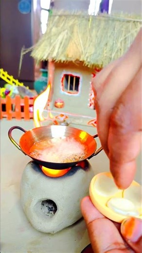 Lucchi Making in Miniature Village😍 #miniature #cooking #trendingshorts #trendingshorts #streetfood.