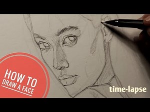 How To Draw A Face | Fast Easy Sketch: 3 Steps | anaisgonzalez_3