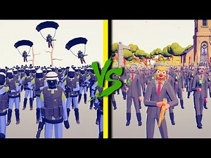 SWAT TEAM vs PAYDAY TEAM - Totally Accurate Battle Simulator TABS