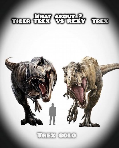 what about? tiger Trex vs Rexy #dinosaur #jurassicworld #jurassicpark #paleontology #fight