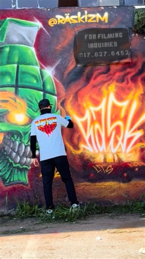 ⚔️ Rask Opticon Tattoos 🪡🧵🩸 | “D3struction Unit” 💀💣🔥🔥⚡️RASK LTSxKOG #rask #graffitiart #mural #streetart #urbanstyle | Instagram