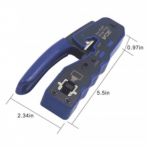 Multi-Function Pass Through RJ45 Crimper VCELINK
