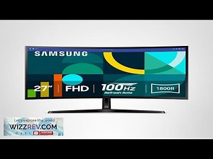 Samsung 27" Essential S3 (S36GD) Series FHD 1800R Curved Computer Monitor 100Hz