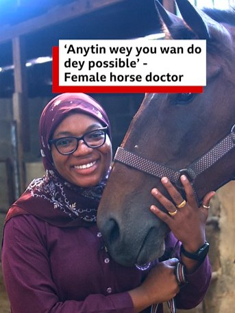 Female Nigerian Vet Caring for Horses: Dr Tumsiyya’s Story