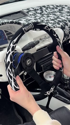 Swapped out the stock wheel for our own custom steering wheel 🔥 This one’s just a sample for now, but we’re thinking about adding these to the site 👀 Would you run this in your car? Let us know what you think 👇 We’re far from done with this build. More coming soon. 🚗💨