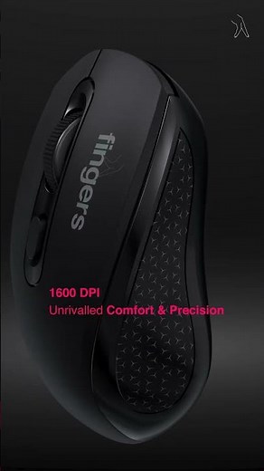 FINGERS SwiftCharge Rechargeable Wireless Mouse - Effortless Recharging & Endless Performance