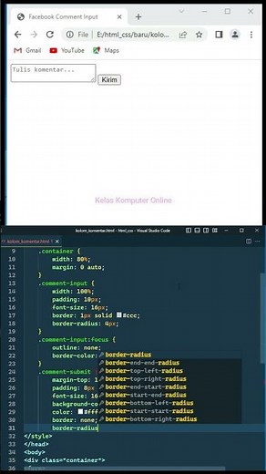 Belajar Coding Pemula: Mendesain Tampilan Kolom Komentar dengan CSS