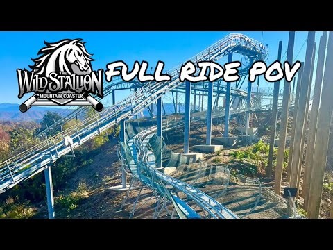 Wild Stallion Mountain Coaster, Sevierville TN. 4K60 Full Ride POV