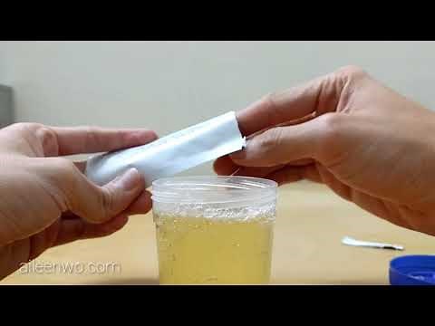 How to use the THC urine test strip.