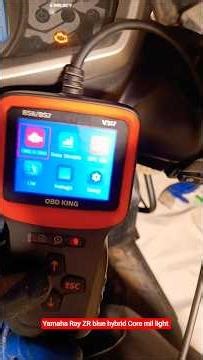 Yamaha Ray ZR 125 blue core hybrid m i l light refresh from obd scanner #automobile #mechanik