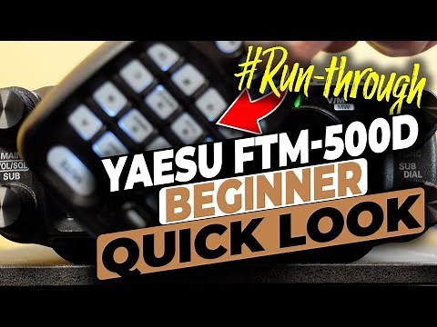 Yaesu FTM 500D quick initial run-through and beginner guide