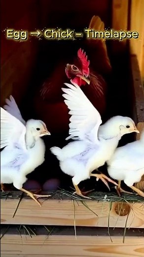 Egg to Chick Timelapse in 10 Seconds | AI Animal Growth