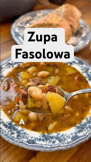 Thick bean soup full of smoked bacon and aromatic sausage