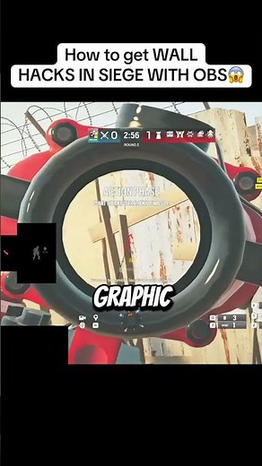 How to get WALL HACKS IN SIEGE WITH OBS😱#siege #glitch #fyp #rainbowsixsiege #viral #fypシ