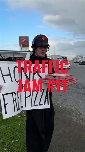 A chicken alfredo pizza can definitely make waiting in traffic so much better. Follow along as to where we go next time ... | Pizza Hut