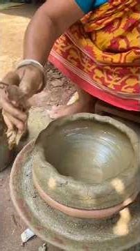 #old_grandmaa_work_hard#pot_making_process#soilpot#indiantradition#handicrafts#shorts#indoorplants