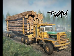 TWM's P16 Logging Bunk and Trailer Loading Demo