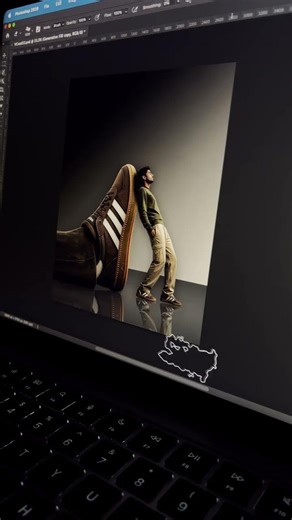 How to design a surreal scale manipulation poster