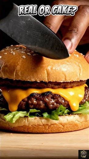 REAL OR CAKE? ASMR 🍔#relaxing#asmr#satisfying