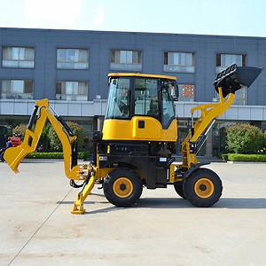[Hot Item] Wheel Loader with Limited Access Maneuverability Excavator Backhoe Loader Loader - Backhoe Combination Excavator Loader Backhoe Loader