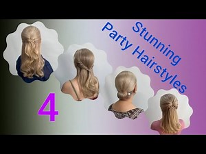 4 Stunning Party Hairstyles in Minutes 🔥 Quick & Glam