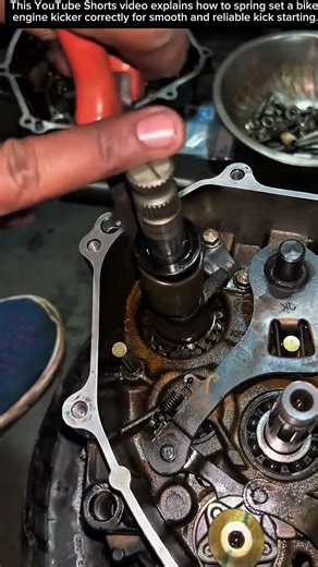 How to Set the Spring on a Bike Engine Kicker Correctly #shortvideo