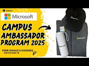 Microsoft Campus Ambassador Program 2025 || Free Swags & Goodies || Free Resources || Apply Now!!