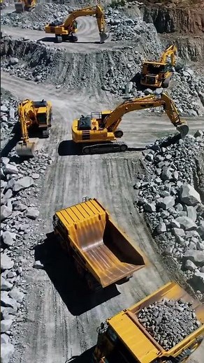 Massive Machines at Work: Epic Quarry Excavation & Loading! 🚜
