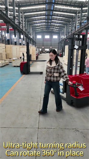 Electric Stacker – perfect for warehouse work! #materialhandling #warehouseequipment#stackers