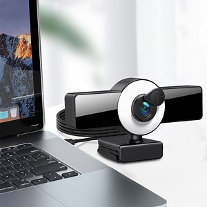 Watch 1080P Web Camera, HD Webcam with Microphone & Privacy Cover on Amazon Live