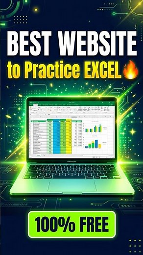 Best Website to Practice Excel for FREE 🔥#shorts #excel
