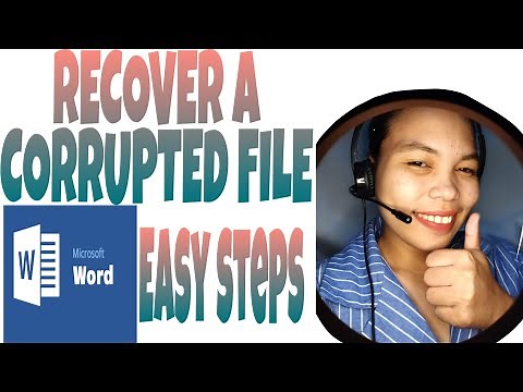 How to RECOVER a CORRUPTED FILE in Microsoft Word? | Easy Steps