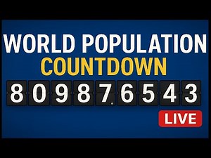 LIVE: World Population Counter 🔴 | Real-Time Births, Deaths & Growth