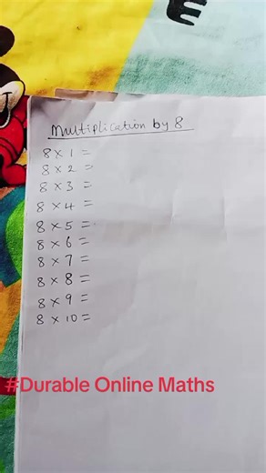 Maths Hack #multiplication by 8