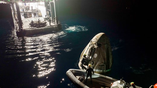 Splashdown wraps up record-setting SpaceX private astronaut mission to the space station