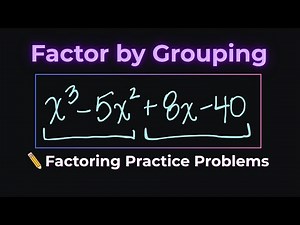 Factoring by Grouping + GCF + Difference of Squares | Step by Step
