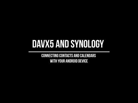Synchronizing Synology Contacts and Calendars with your Android device using DAVx⁵