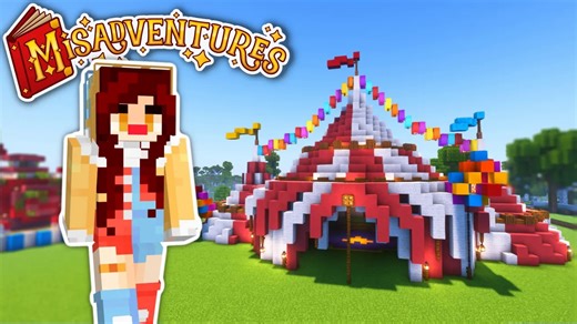 【Shubble/生】BUILDING THE BIG CIRCUS TENT!｜Minecraft Misadventures Ep 12