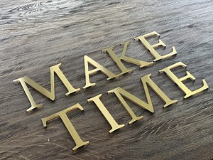 GOLD Thick Wall Letters, Gold Letters for Wall, Beauty Studio Letters, Office Wall Letters, Gold Acrylic Letters, Custom Letters in Gold - Etsy