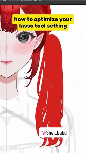 Did you know you can modify the settings of the Lasso tool? @Shei_babu teaches you how! #clipstudiopaint #csptips #digitalarttips #digitalarttiktok #digitalart #lassofilldrawing #arttutorial #beginnerarttips