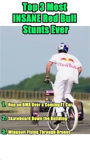 Top 3 Craziest Red Bull Stunts Ever | Wingsuit, Skateboard & BMX