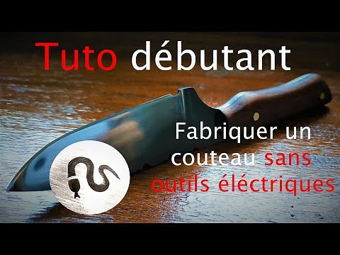 🔪 BEGINNER KNIFE MAKING TUTORIAL, no power tools !!! Step by step, by hand! 🔪