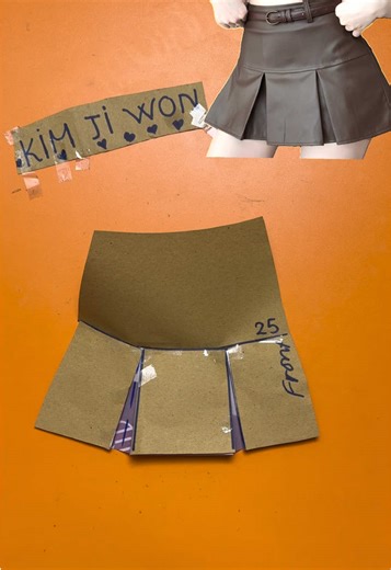 Cute Box Pleated Mini Skirt Pattern Tutorial