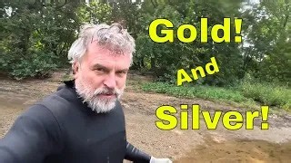 River Treasure! Back on the river, searching for gold, silver, phones, and other treasures. The river was swift and full of bubbles. | Aquachigger