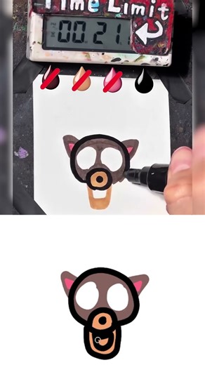 【ASMR】 How to draw The Deer from 99 Nights in the Forest (Speed edition by Copy Marker - Remake)