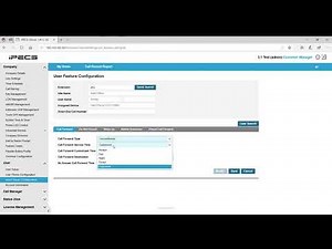 How to set up a call forward on an extension from the iPECS Cloud Portal