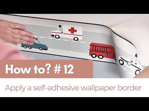 Apply a self-adhesive wallpaper border | ESTAhome