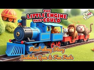Read-along Kid's Story | The Little Engine That Could | Includes Quiz & Fun Facts